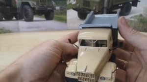 Обзор модели Краз-256 самосвал, масштаб 1:43, "Autotime".