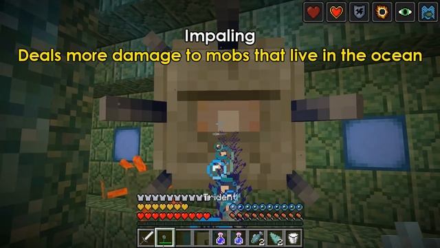 Minecraft 1.13 - Trident, Throw and Melee Weapon, Enchantments смотреть онлайн