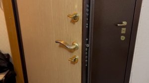 Установка врезной броненакладки на цилиндровый замок ДО/ПОСЛЕ