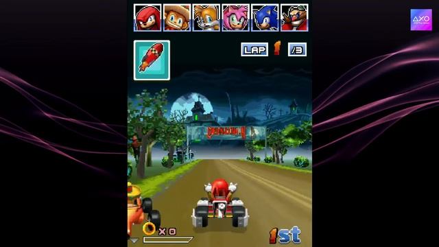 Knuckles Character, Curian's Mainsion Race | Sonic & SEGA All-Stars Racing | Java game Part - 4 смотреть онлайн