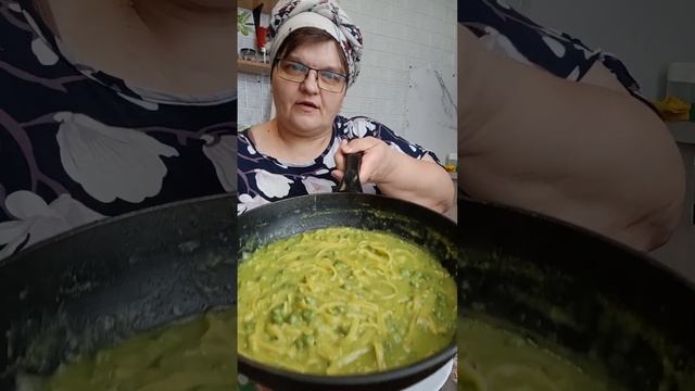А вот и макароны с зелёным горошком по-итальянски.Мне рецепт понравился. смотреть онлайн