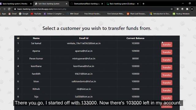 Basic Banking System using PHP and MySQL смотреть онлайн
