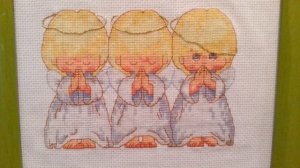 Cross Stitch VLOG: Вышивка крестиком. Три ангелочка («Почти идеальный»)