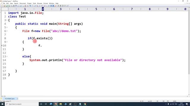 File handling in java | Check, is it file or directory? | isFile method of File class
