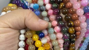 Бусины из натурального камня 4-10 мм