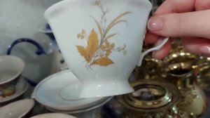 ИДЕМ в СЕКОНД-ХЕНД В РОССИИ! Много винтажной посуды. Фарфор, стекло и хрусталь  СССР.Не нужные вещи