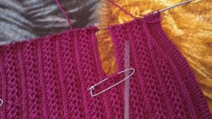 ВЯЗАНИЕ ?Детский кардиган спицами готов /пряжа Alize superlana MAXI /#детский #вязаниеспицами.