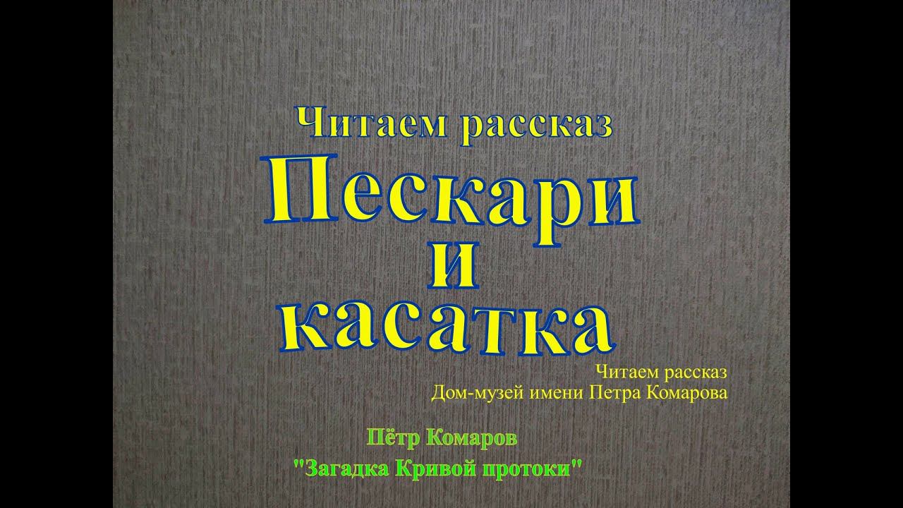 Читаем рассказ Пескари и касатка Автор рассказа Пётр Комаров