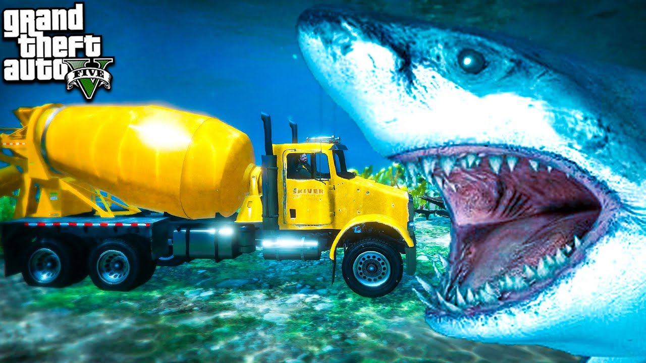 СМОЖЕТ ЛИ БЕТОНОМЕШАЛКА ЕЗДИТЬ ПОД ВОДОЙ ЭКСПЕРИМЕНТ ГТА 5 МОДЫ ОБЗОР МОДА GTA 5 ИГРЫ ГТА ВИДЕО MODS смотреть онлайн
