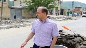 В селе Маджалис Кайтагского района полным ходом идет капитальный ремонт улицы Алисултанова