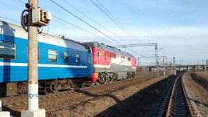 "Первый на Брест!" Поезд №051Б Санкт-Петербург - Брест, у о.п. Купчино, СПБ, 14.04.2021г.