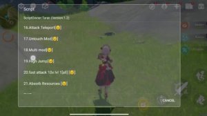 [GG] Genshin Impact hack Lua script (for android only) 2023