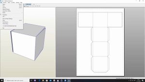 Изготовление развертки куба в программе Pepakura Designer