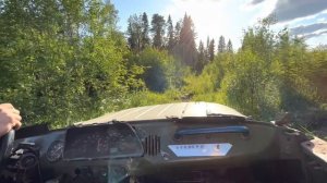 Уаз КОЗЕЛ на шинах низкого давления. ПЕРВЫЙ ВЫЕЗД