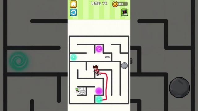 Maze Escape: Toilet Rush - Level 74