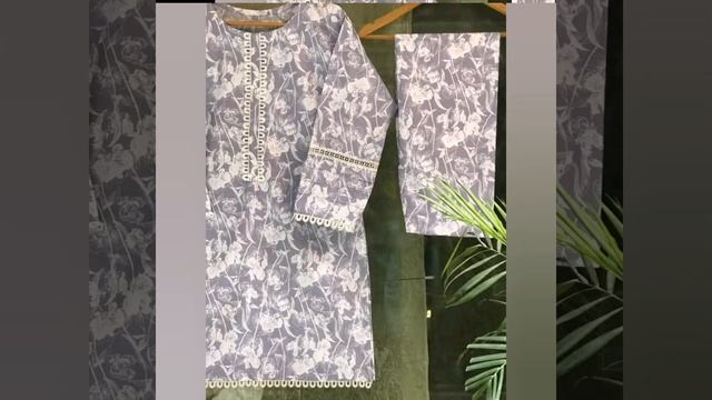 very beautiful khadar kurti design/galay k design 2022/ plain and printed kurti design #2023 смотреть онлайн