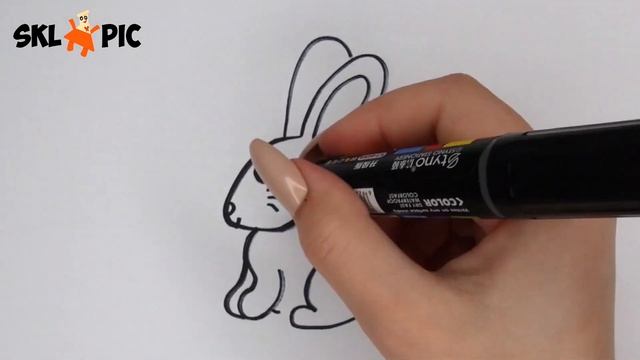 Раскраска для детей Заяц. Как Нарисовать Зайца смотреть онлайн
