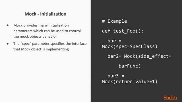 Hands-On Test Driven Development with Python: Test Doubles & unittest.mock Framework|packtpub.com