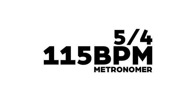 115 BPM Metronome 5/4 смотреть онлайн