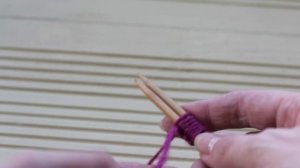 Крестообразный набор петель на спицы