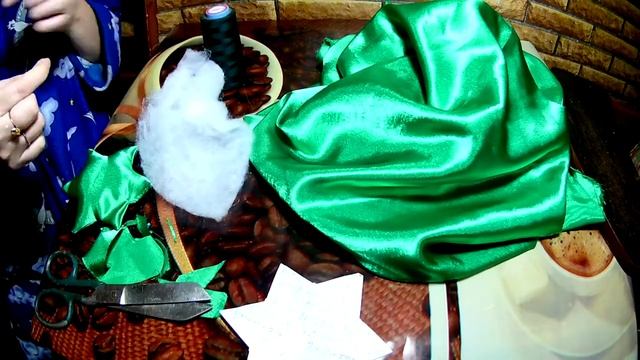 как очень просто,сделать поделку,елочка из ткани