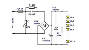 Драйвер для питания светодиодов от сети