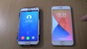 Samsung Galaxy Note 2 MIUI incoming call via Fake call +Iphone 6s plus Gold Incoming call