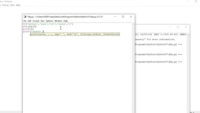 List functions- append(), extend(), insert(), pop(), remove(), slice(), and sort() Example in Pytho смотреть онлайн