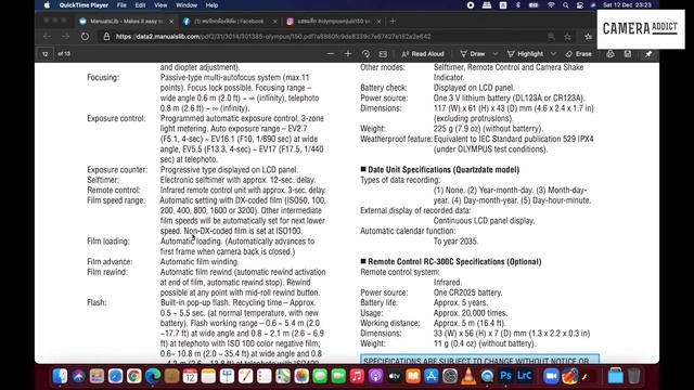 รีวิวกล้องฟิล์มคอมแพค มีโหมดบิ้วตี้อ่ะ Olympus mju iii 150 смотреть онлайн
