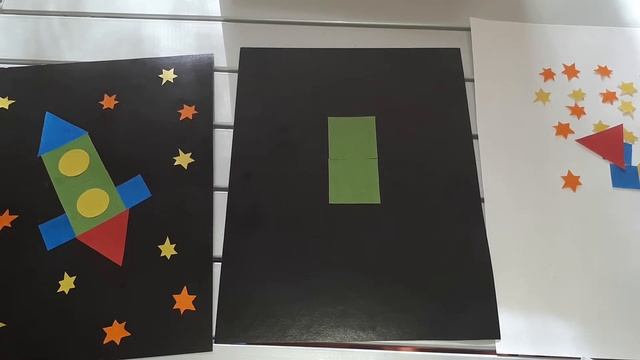 Аппликация "Ракета" для детей младшего дошкольного возраста смотреть онлайн