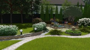 Ландшафтный дизайн. Проект участка 15 соток 02.2018