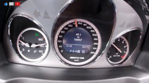Mercedes C63 AMG 0-100 km/h ACCELERATION - 6.3 V8 W204