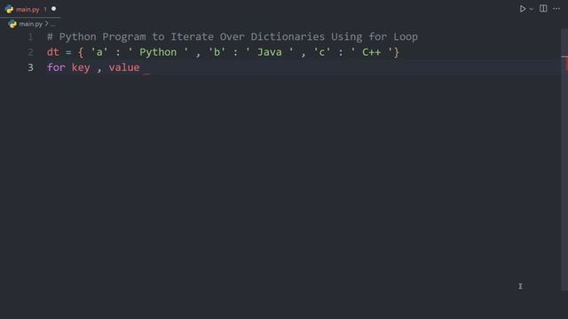 Python Program to Iterate Over Dictionaries Using for Loop | Python Examples