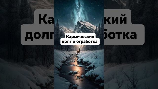 Кармический долг и КАРМИЧЕСКАЯ ОТРАБОТКА