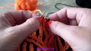 Шарф в технике бриошь. Часть III - Scarf in technology brioche. Part III