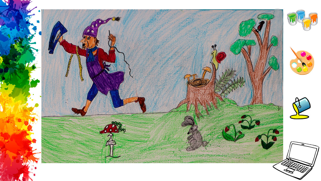 Рисунок к Английской песенке Храбрецы, как нарисовать детский рисунок поэтапно