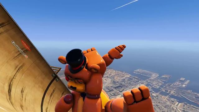 АНИМАТРОНИКИ ФНАФ - FNAF Animatronics RAGDOLLS JUMPS & FALLS [GTA 5] смотреть онлайн