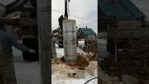 Углубление колодца машиной в Московской Области. Колодец под ключ ?