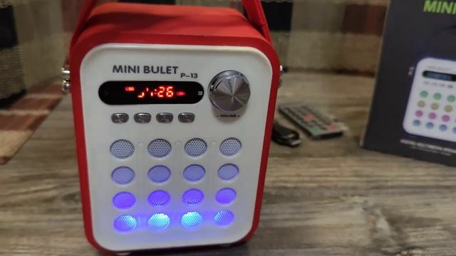 Портативная #Bluetooth #колонка с FM-радио Mini Bulet P-13 смотреть онлайн