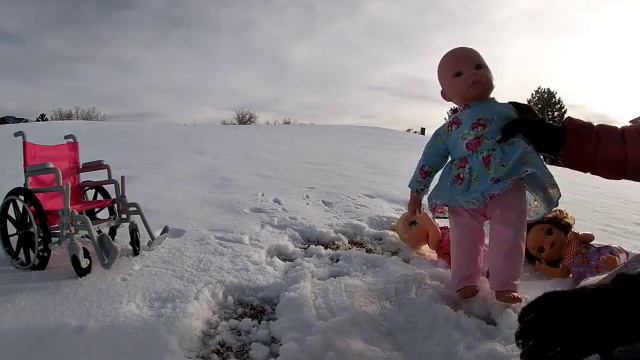 Luna's Baby Alive Dolls and Petunia Play in the Snow! смотреть онлайн