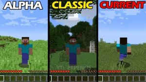 Steve Skin Evolution in Minecraft