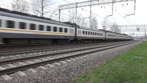 Электропоезд ЭП2Д-0154 (ЦППК) пригородный поезд №6552 Москва - Ипподром.