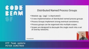OTP Team update - Peter Dimitrov | Code BEAM SF 20