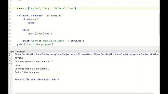 Python with Anvita  #34 - Python programming from scratch for beginners - break, pass
