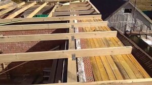 Шатровая крыша, свес 80 см, конверт, начало.