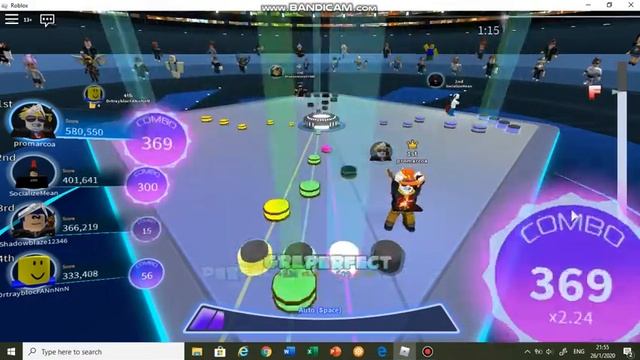 Roblox:Robeat Game Play Serendipity+Popipo(15,18,hard)