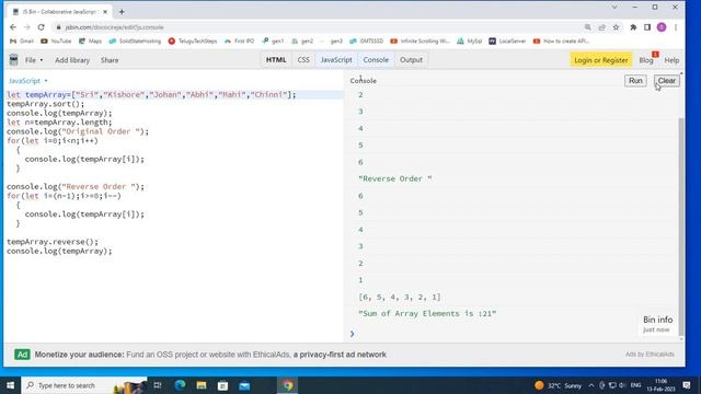 JAVA SCRIPTARRAYS(String,Numbers)IN TELUGUCOMPUTER TULUGU TUTORIALS KKCC INFO SYSTEMS смотреть онлайн