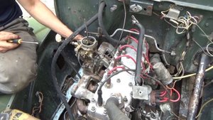 Газ-63 ,замена масла ,промывка карбюратора.