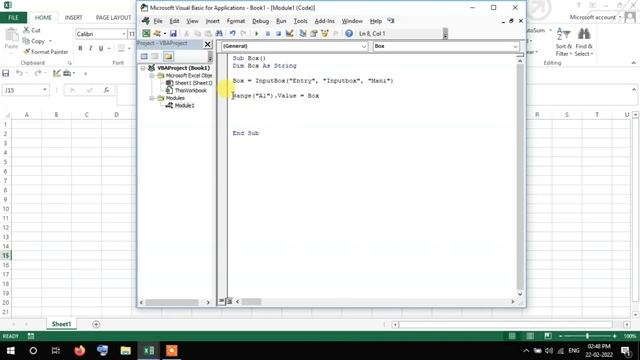 Input box in Vba Excel in Tamil /EXCEL-MACRO/Excel-VBA/NRF....? смотреть онлайн