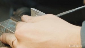 ФИЛЕЙНЫЙ нож из дамасской стали. Ковка филейного ножа.